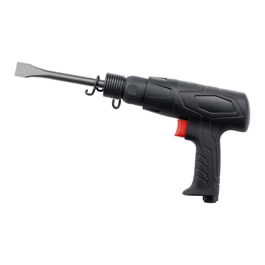 Air Hammer, 2500-2700BPM PneumaticÂ Hammer with 70mm Stroke & 4PCS 170mm Long Barrel Chisels, Pistol-Grip Compact Air Chisel Pneumatic Shovel Tool for Cutting Scraping Demolishing.