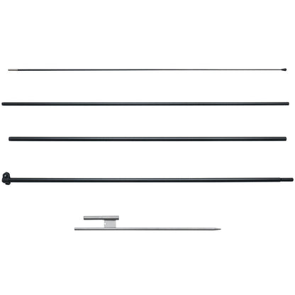 Feather Flag Pole Kit, Swooper Flag Pole Set 16.3 ft, Sign Flag Poles for Business Advertising Flags Outdoor, with A Ground Stake and Carrying Bag (Flag Not Included)