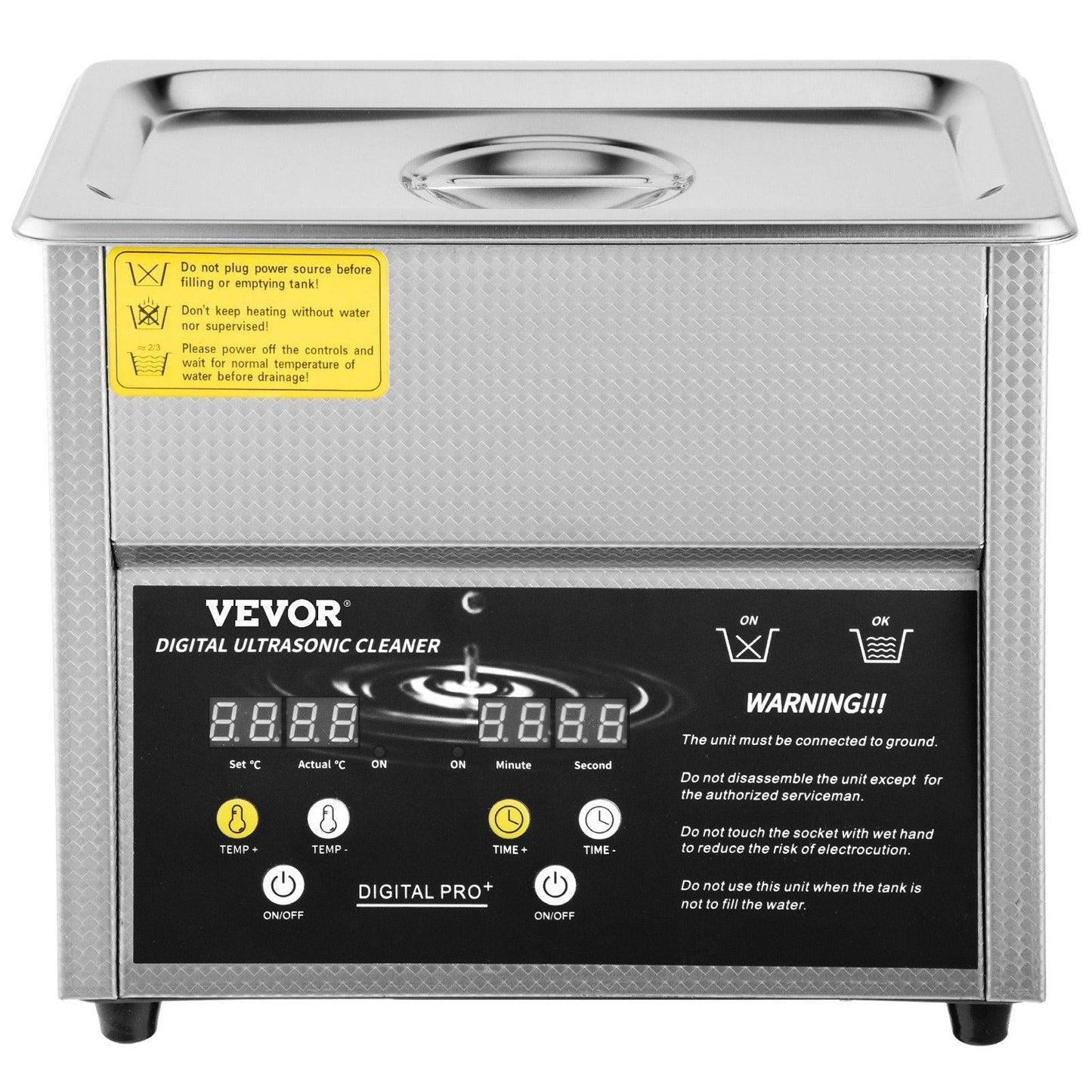 Digital Ultrasonic Cleaner 3L Ultrasonic Cleaning Machine 220V 50kHz Sonic Cleaner Machine 304 Stainless Steel Ultrasonic Cleaner Machine with Heater and Timer for Cleaning Jewelry Glasses Watch.