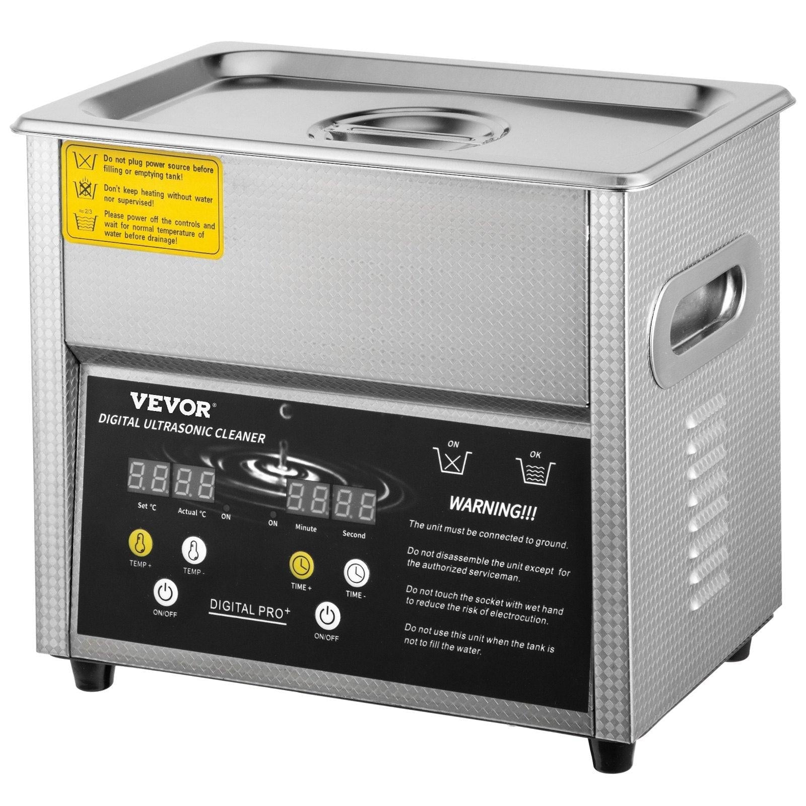 Digital Ultrasonic Cleaner 3L Ultrasonic Cleaning Machine 220V 50kHz Sonic Cleaner Machine 304 Stainless Steel Ultrasonic Cleaner Machine with Heater and Timer for Cleaning Jewelry Glasses Watch.