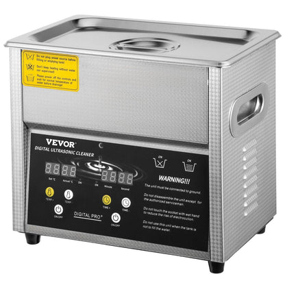Digital Ultrasonic Cleaner 3L Ultrasonic Cleaning Machine 220V 50kHz Sonic Cleaner Machine 304 Stainless Steel Ultrasonic Cleaner Machine with Heater and Timer for Cleaning Jewelry Glasses Watch.