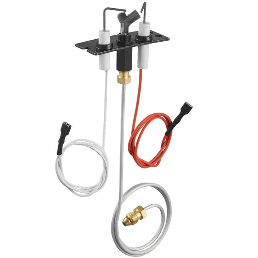 Gas Pilot Assembly, OE 2090-012, 2198-012, SRV2090-012 Fireplace Gas Pilot Assembly, Natural Gas Ignition Replacement, Fit Heatilator, Heat & Glo, Quadra-Fire, Outdoor Lifestyles, Majestic.
