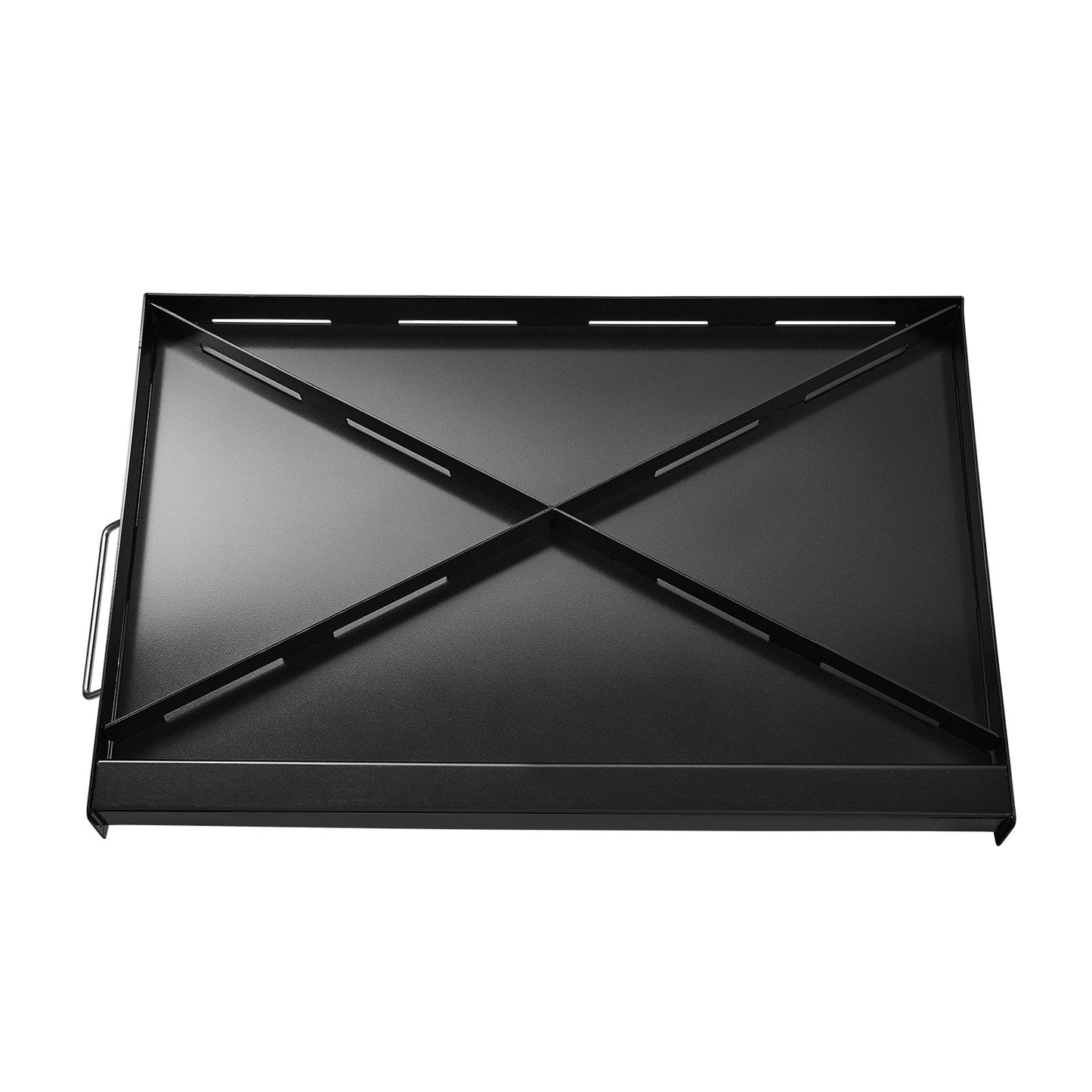 Carbon Steel Griddle, 24x16 inch Universal Flat Top Rectangular Plate, Gas Grill Griddle for BBQ Grill, Teppanyaki, Portable Family Cookware with Handle, for Camping Tailgating Party.
