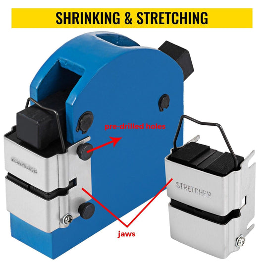 2-in-1 Shrinker & Stretcher Set 2 Steel Jaws Sheet Metal Bender Manual Machine.