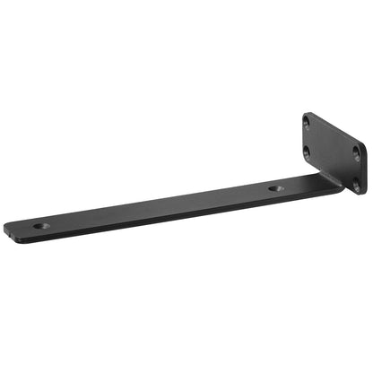 Shelf Bracket, 16cmL x 10cmW x 4.5cmH 6 Pcs, Heavy Duty Floating Shelf Brackets, Brackets for Shelves, 5mm Thick Matte Black L Shelf Bracket,Steel Shelving Brackets with 72.6 kg Load Capacity