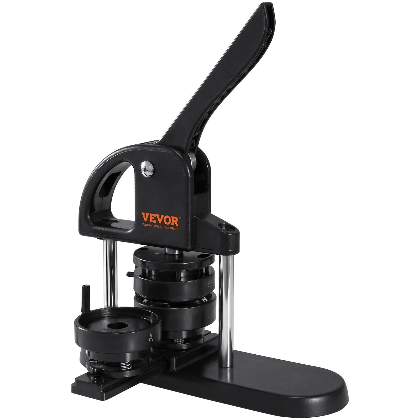 Button Maker Machine, 1/1.25/2.28 inch(25/32/58mm) 3-in-1 Pin Maker, Installation-Free Badge Punch Press Kit, Button Making Supplies with 300pcs Button Parts, Circle Cutter, Magic Book.