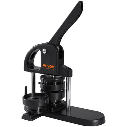 Button Maker Machine, 1/1.25/2.28 inch(25/32/58mm) 3-in-1 Pin Maker, Installation-Free Badge Punch Press Kit, Button Making Supplies with 300pcs Button Parts, Circle Cutter, Magic Book.