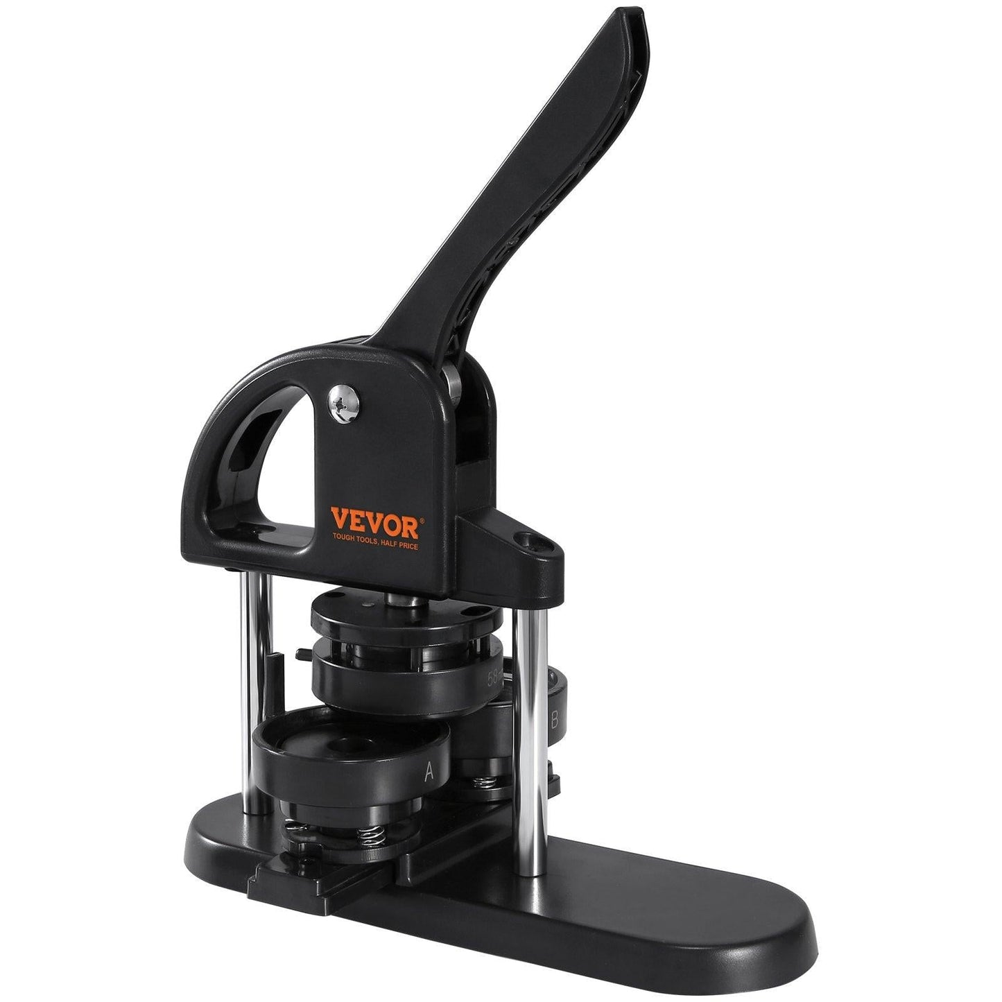 Button Maker Machine, 1/1.25/2.28 inch(25/32/58mm) 3-in-1 Pin Maker, Installation-Free Badge Punch Press Kit, Button Making Supplies with 300pcs Button Parts, Circle Cutter, Magic Book.