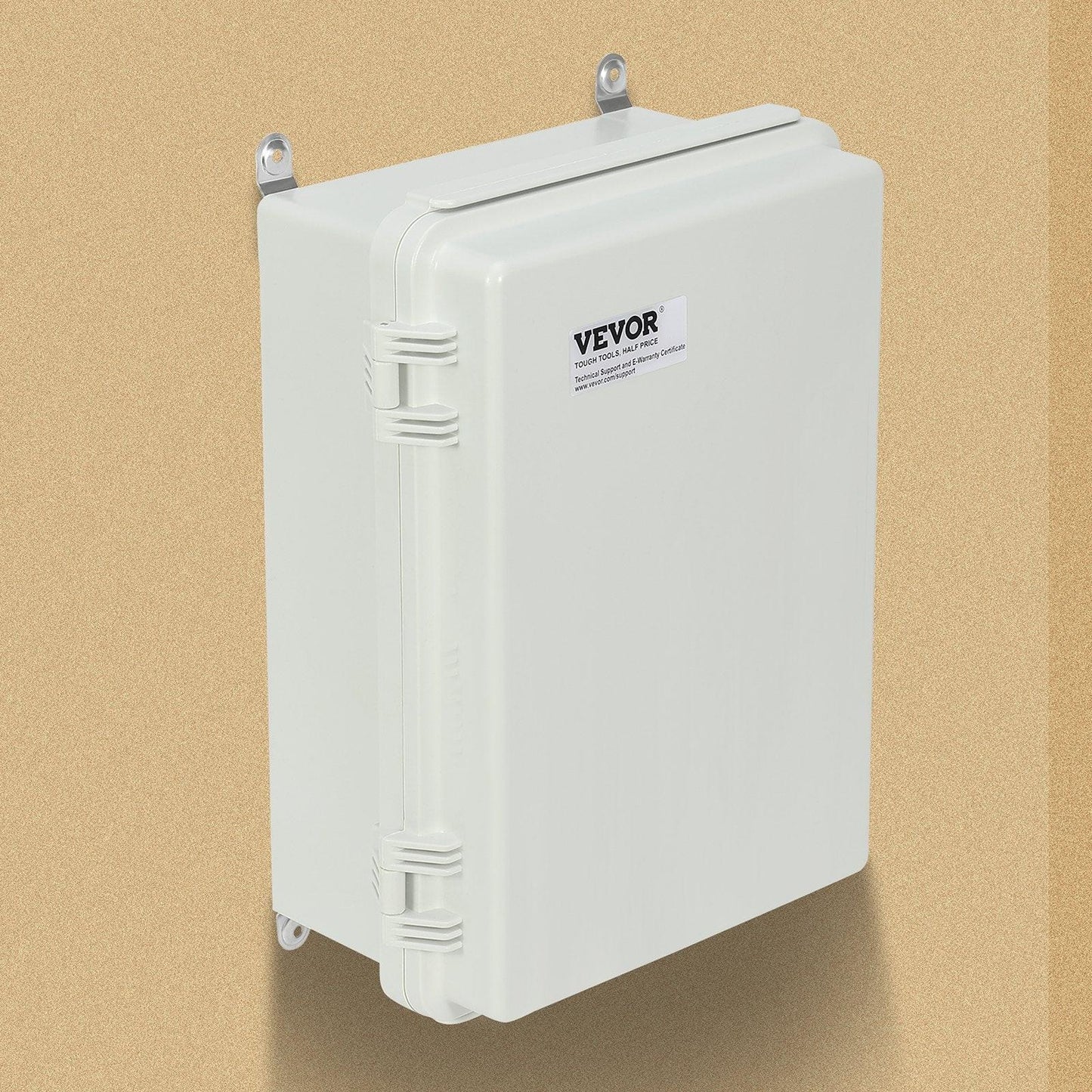 Outdoor Electrical Junction Box, 300 x 200 x 180 mm, ABS Plastic Electrical Enclosure Box with Hinged Cover Stainless Steel Latch, IP67 Dustproof Waterproof for Outdoor Electrical Projects.