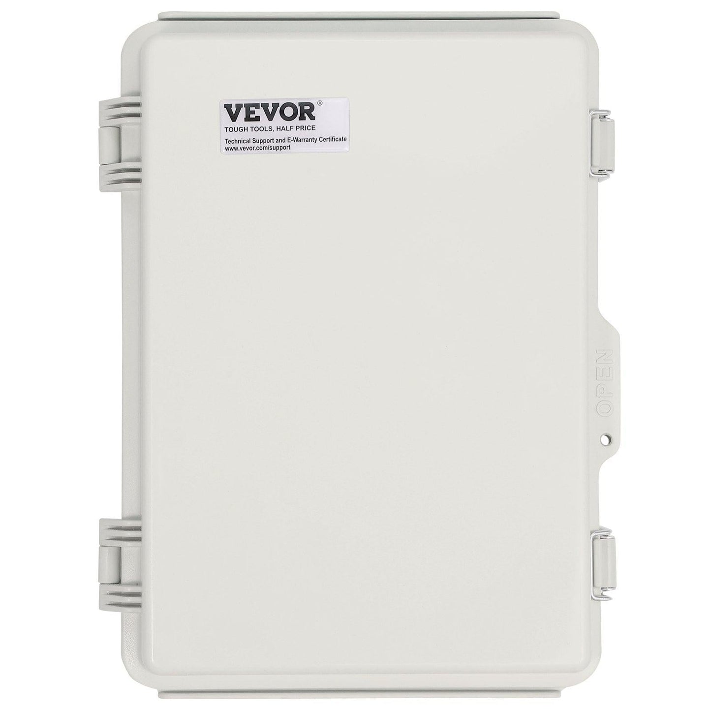 Outdoor Electrical Junction Box, 300 x 200 x 180 mm, ABS Plastic Electrical Enclosure Box with Hinged Cover Stainless Steel Latch, IP67 Dustproof Waterproof for Outdoor Electrical Projects.