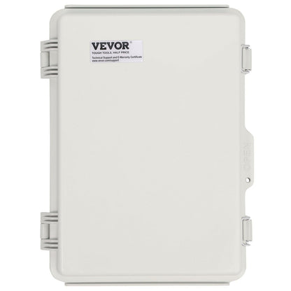Outdoor Electrical Junction Box, 300 x 200 x 180 mm, ABS Plastic Electrical Enclosure Box with Hinged Cover Stainless Steel Latch, IP67 Dustproof Waterproof for Outdoor Electrical Projects.