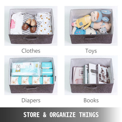 Dresser Storage Tower with 5 Fabric Drawer Steel Frame Storage Cabinet Bin Storage Organizer Unit Fabric Cube Dresser Chest Cabinet Coffee Wide (Coffee/Wide)