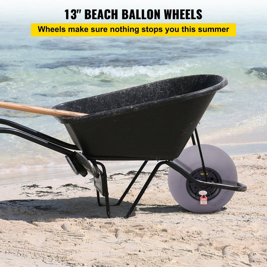 Balloon Beach Wheels Replacement Beach Tires 13" TPU 121 LBS Load Capacity.