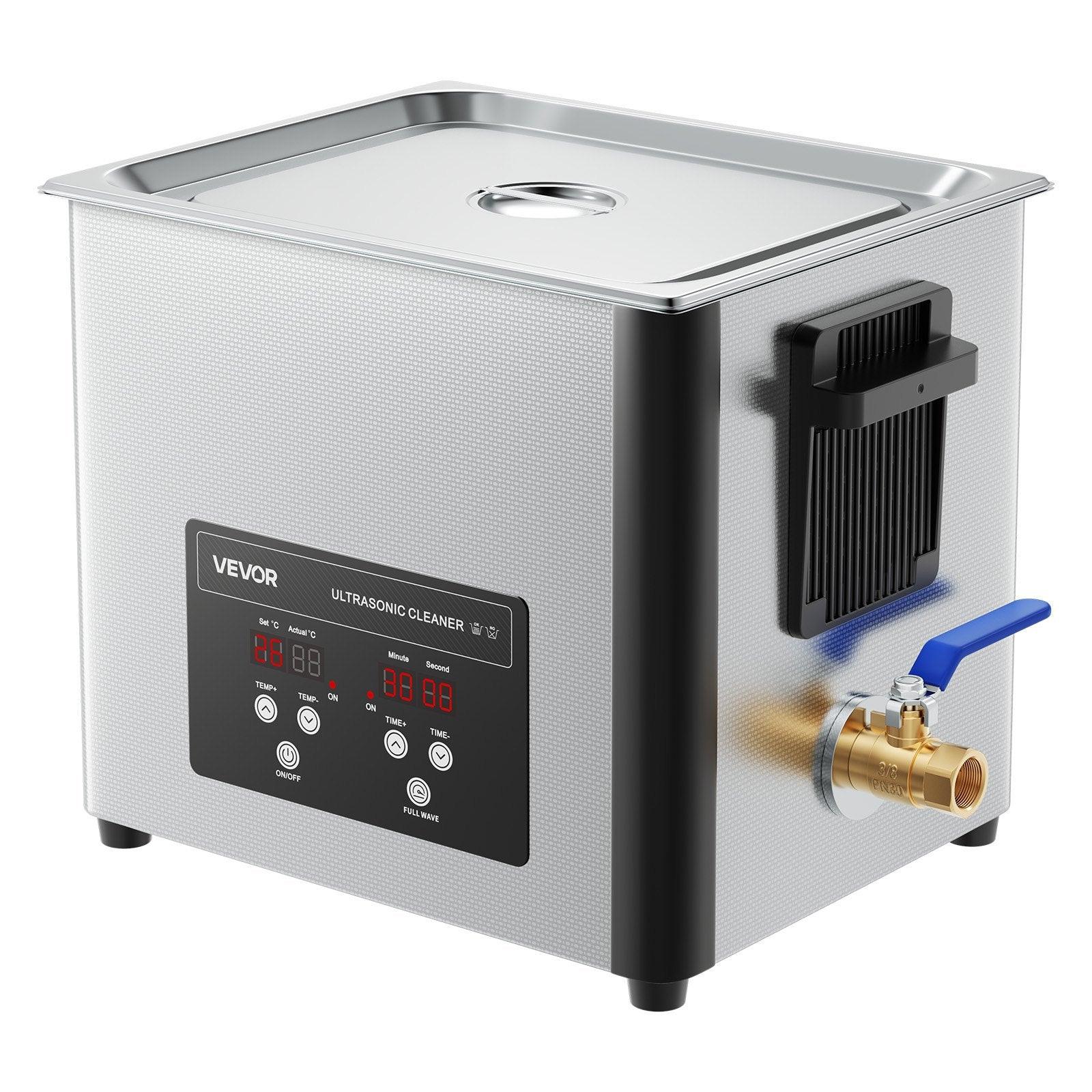 10L Ultrasonic Cleaner, Professional Ultrasonic Cleaner Machine with Cleaning Basket & Digital Display, 180W Stainless Steel 40kHz Cleaning Machine for Watches, Razors, Jewelry, Coins, and More.