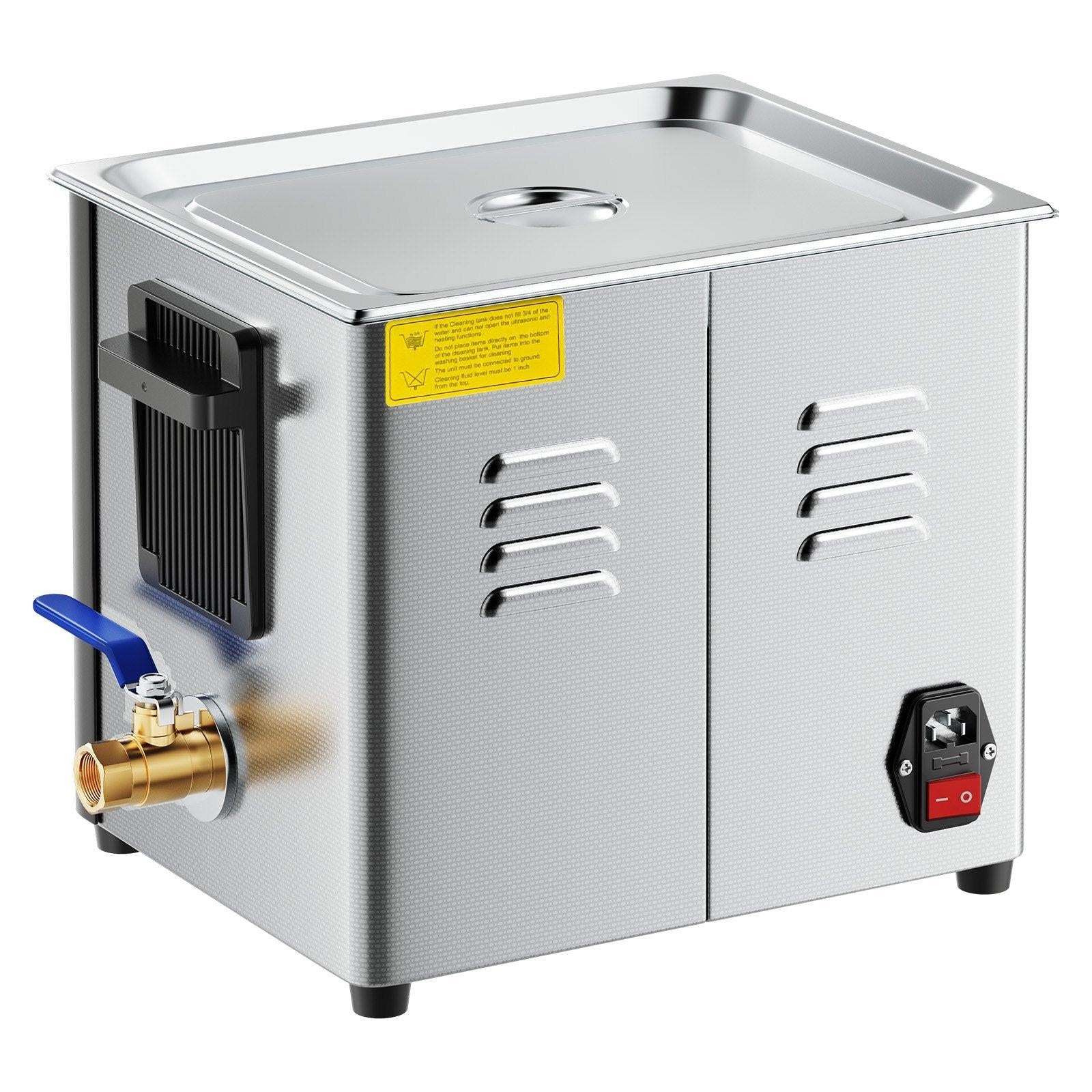 10L Ultrasonic Cleaner, Professional Ultrasonic Cleaner Machine with Cleaning Basket & Digital Display, 180W Stainless Steel 40kHz Cleaning Machine for Watches, Razors, Jewelry, Coins, and More.