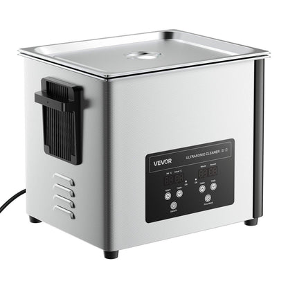 10L Ultrasonic Cleaner, Professional Ultrasonic Cleaner Machine with Cleaning Basket & Digital Display, 180W Stainless Steel 40kHz Cleaning Machine for Watches, Razors, Jewelry, Coins, and More.