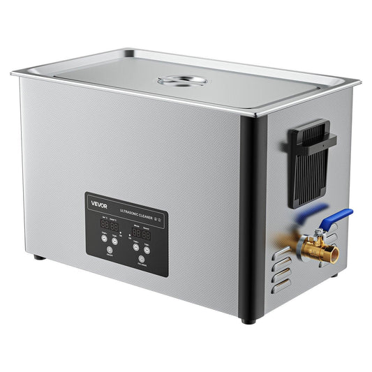 30L Ultrasonic Cleaner, Professional Ultrasonic Cleaner Machine with Cleaning Basket & Digital Display, 480W Stainless Steel 40kHz Industrial Cleaning Machine for Parts, Carburetors, Instruments.