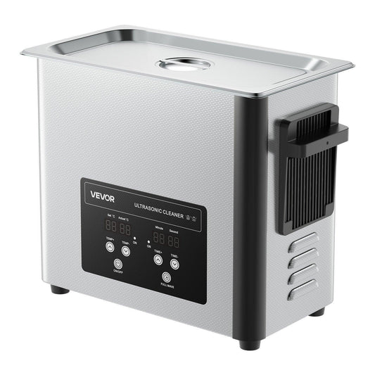 6L Ultrasonic Cleaner, Professional Ultrasonic Cleaner Machine with Cleaning Basket & Digital Display, 120W Stainless Steel 40kHz Cleaning Machine for Watches, Razors, Jewelry, Coins and More.