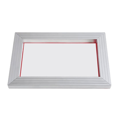 Screen Printing Kit, 6 Pieces Aluminum Silk Screen Printing Frames, 25.4 x 35.6 cm Silk Screen Printing Frame with 156 Count Mesh, High Tension Nylon Mesh and Sealing Tape for T-shirts DIY