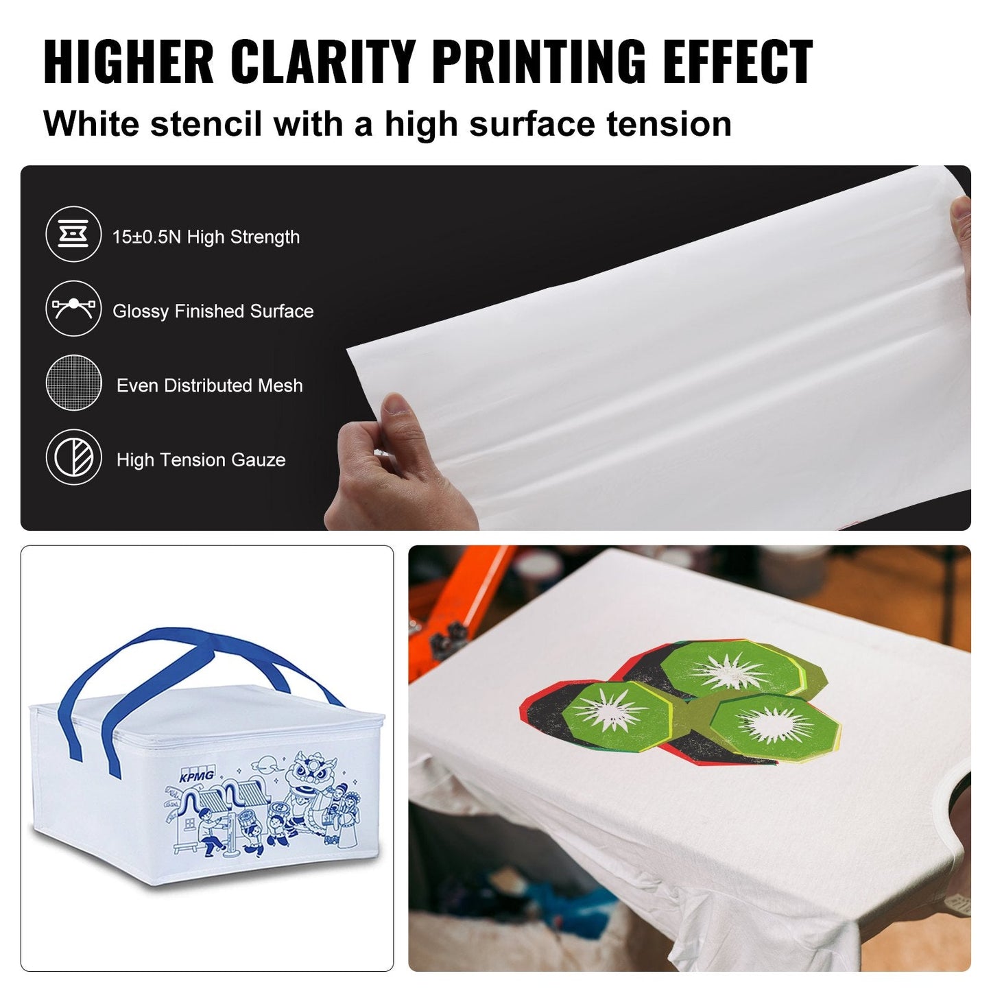 Screen Printing Kit, 6 Pieces Aluminum Silk Screen Printing Frames, 20x24inch Silk Screen Printing Frame with 160 Count Mesh, High Tension Nylon Mesh and Sealing Tape for T-shirts DIY Printing