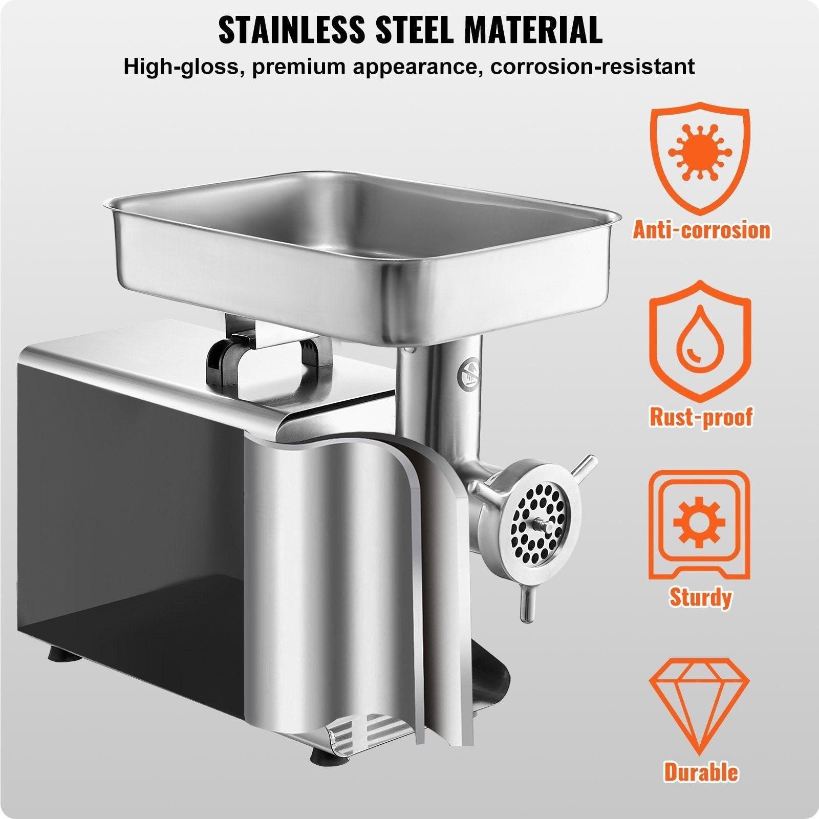 Commercial Electric Meat Grinder 21 Lbs/Min Sausage Stuffer Maker Kitchen.