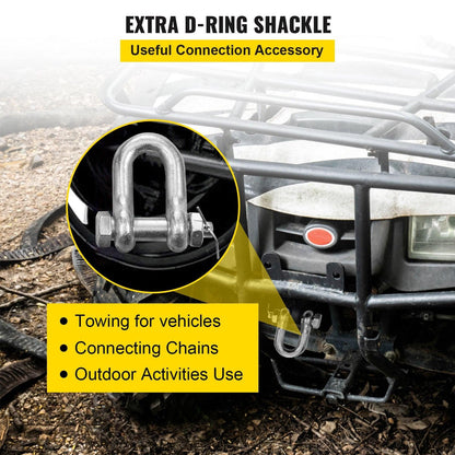 V Bridle Chain, 5/16 in x 2 ft Tow Chain Bridle, Grade 80 V-Bridle Transport Chain, 9260 Lbs Break Strength with TJ Hooks & Grab Hooks, Heavy Duty Pear Link Connector and Chain Shorteners.