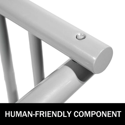 10 Holders Floor Bike Rack, 59" Length All-Steel Grid Bike Rack, 10-Bike Capacity Dual-Side Storage Stand for Garages Streets Yards Bike Events.