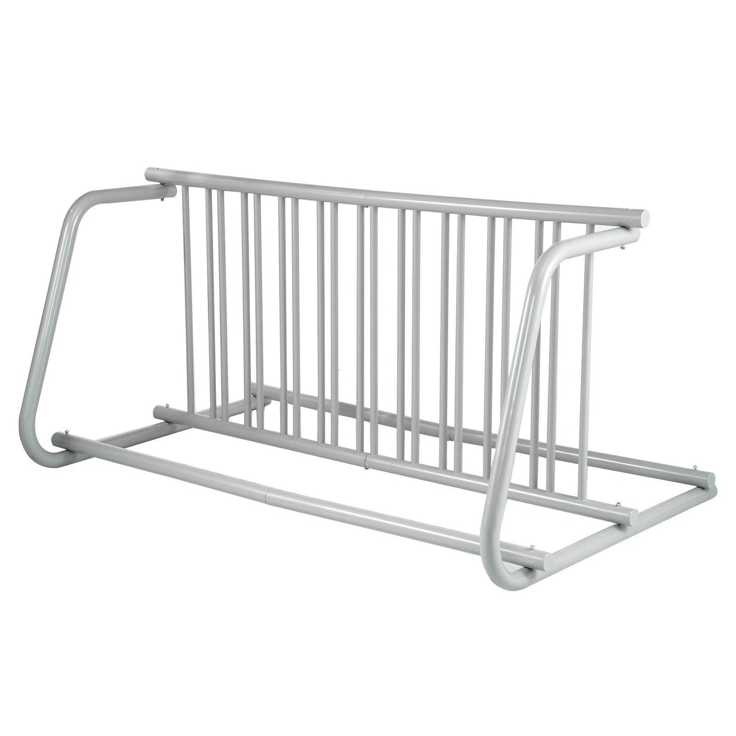 10 Holders Floor Bike Rack, 59" Length All-Steel Grid Bike Rack, 10-Bike Capacity Dual-Side Storage Stand for Garages Streets Yards Bike Events.