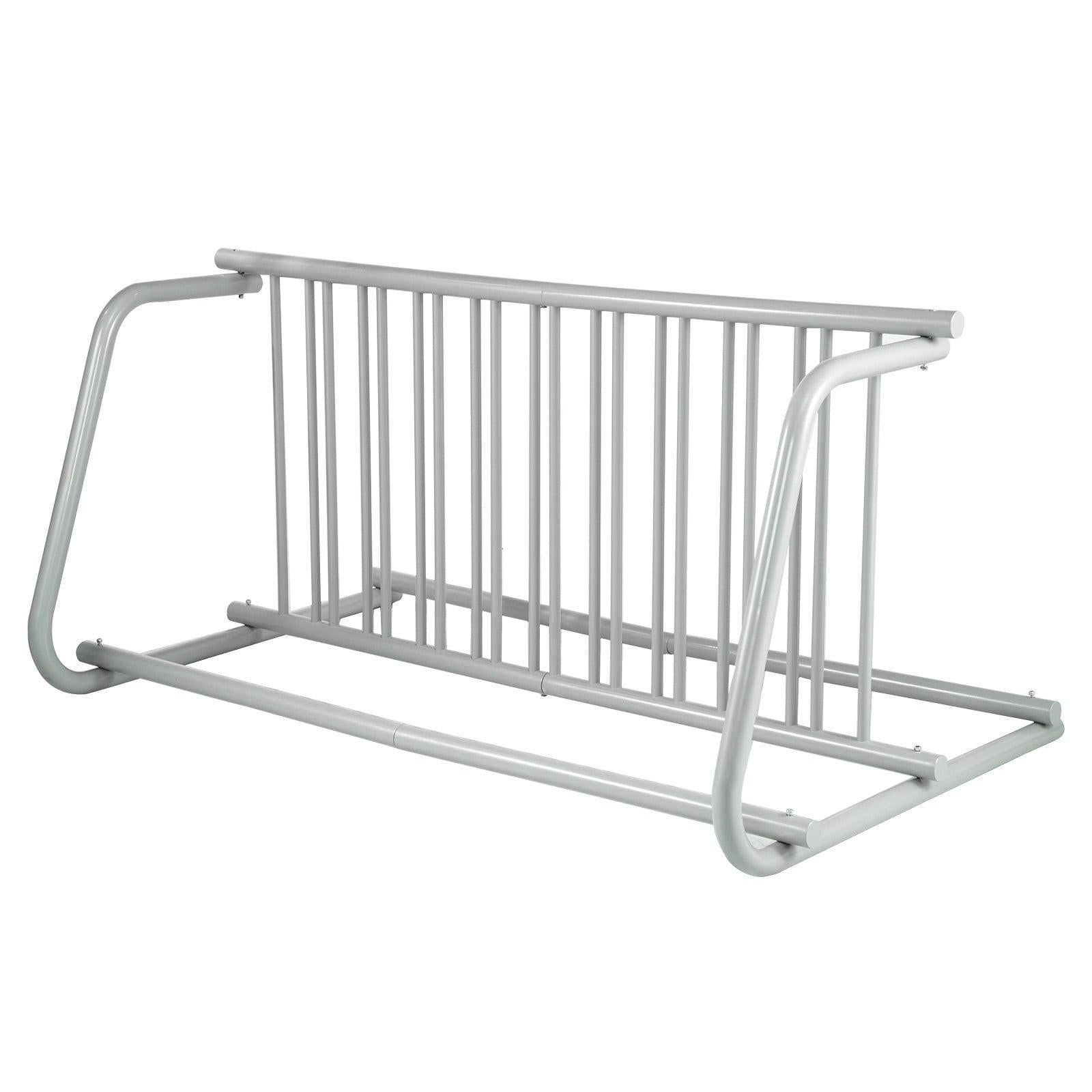 10 Holders Floor Bike Rack, 59" Length All-Steel Grid Bike Rack, 10-Bike Capacity Dual-Side Storage Stand for Garages Streets Yards Bike Events.