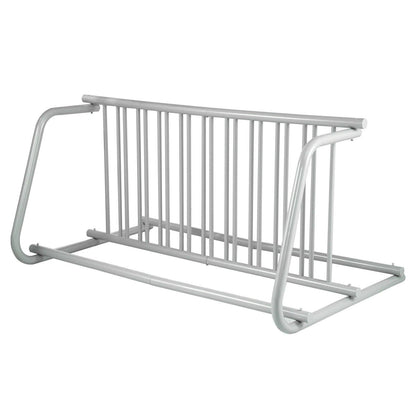 10 Holders Floor Bike Rack, 59" Length All-Steel Grid Bike Rack, 10-Bike Capacity Dual-Side Storage Stand for Garages Streets Yards Bike Events.