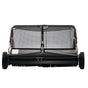 106.6 cm Lawn Sweeper Tow Behind, 12 cu.ft. Large Pull Behind Grass Sweeper, Heavy Duty Leaf & Grass Collector with Dumping Rope Design, Adjustable Sweeping Height for Picking Up Debris & Grass.