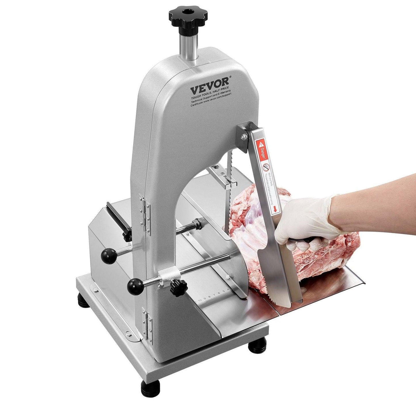 650W Commercial Electric Meat Bandsaw Stainless Steel Bone Sawing Machine.
