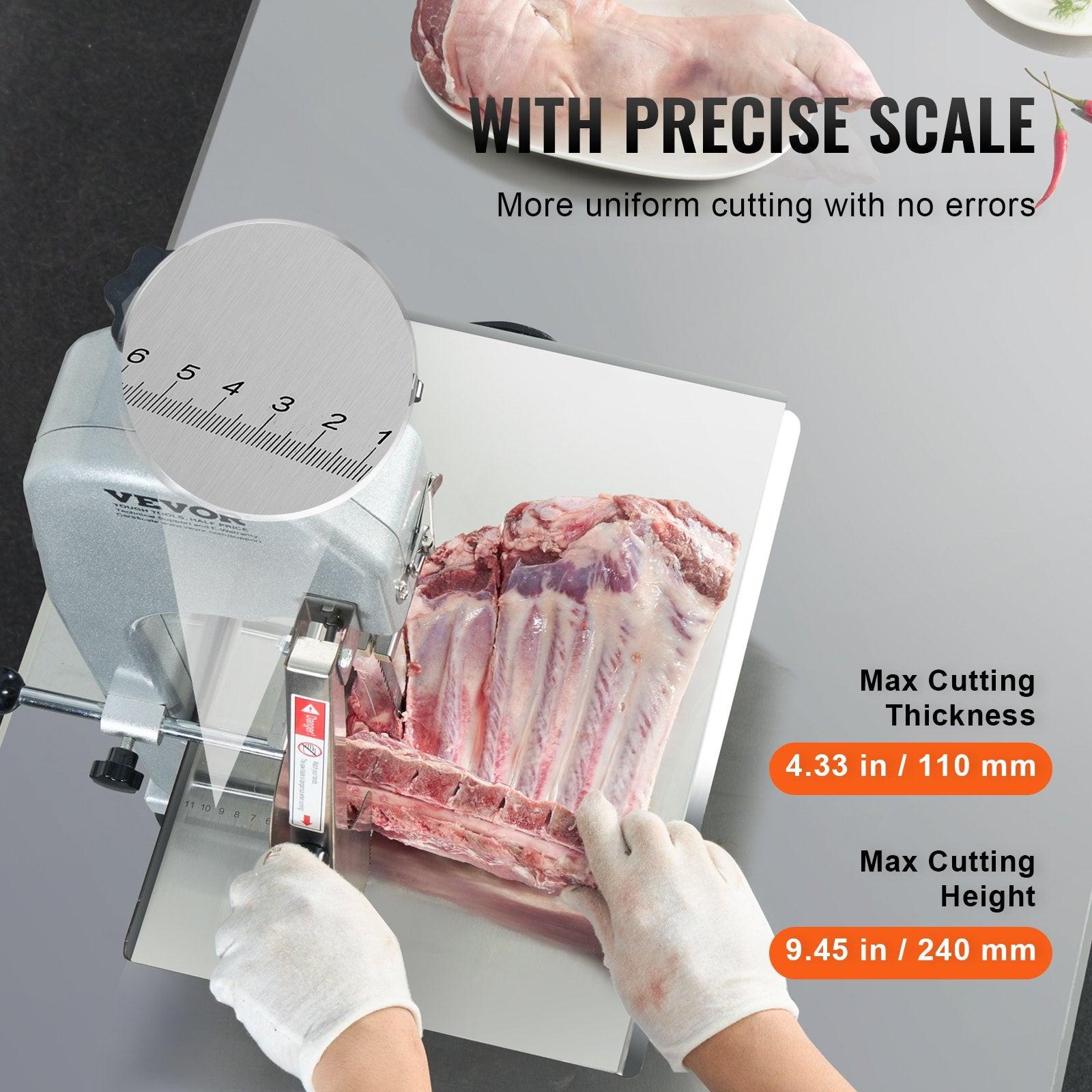650W Commercial Electric Meat Bandsaw Stainless Steel Bone Sawing Machine.