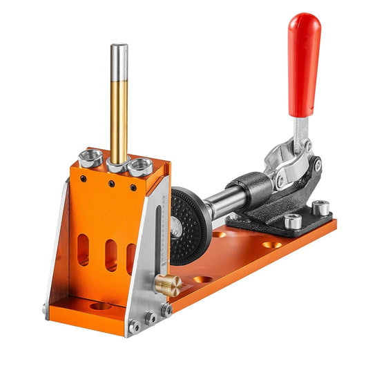 30 Pcs Pocket Hole Jig Kit, Adjustable & Easy to Use Pocket Hole Jig System with Step Drills, Wrenches, Drill Stop Rings, and Square Drive Bits, Dual Scale Marks for DIY Carpentry Projects.