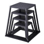 Plyometric Jump Boxes, 12/18/24/30 Inch Plyo Box, Platform and Jumping Agility Box, Anti-Slip Fitness Exercise Step Up Box Set for Home Gym Training, Conditioning Strength Training, Black.