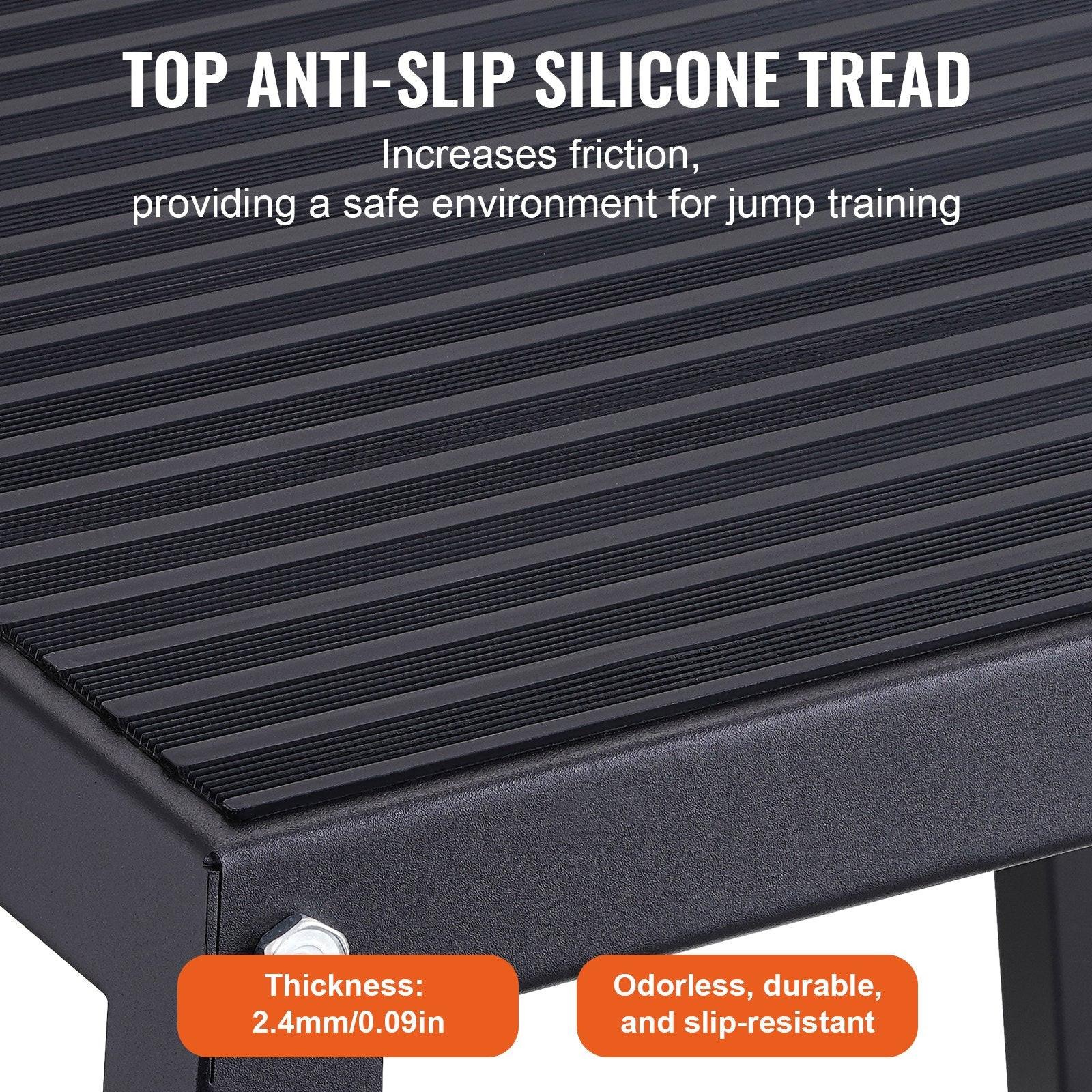 Plyometric Jump Boxes, 12/18/24/30 Inch Plyo Box, Platform and Jumping Agility Box, Anti-Slip Fitness Exercise Step Up Box Set for Home Gym Training, Conditioning Strength Training, Black.
