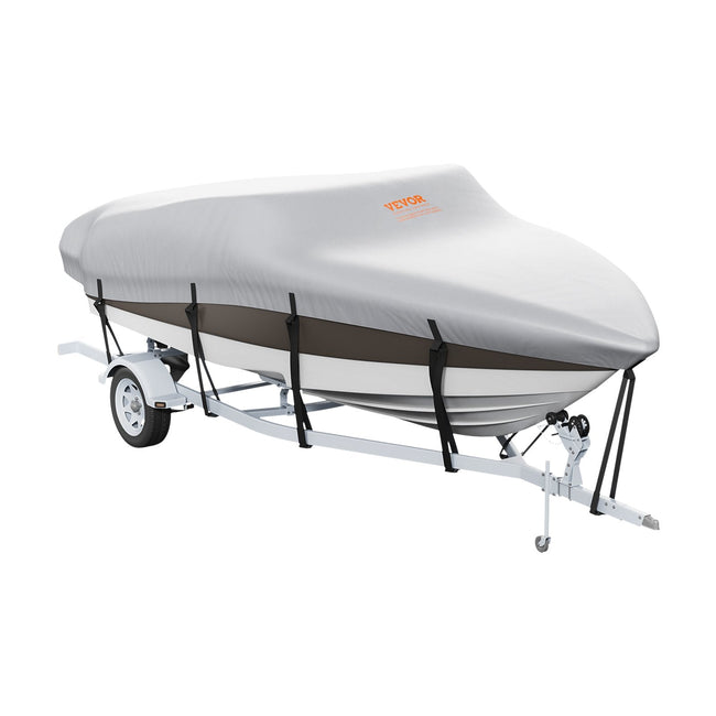 Boat Cover 600D Waterproof 23-24 ft Boat Cover V-Hull Tri-Hull Runabout. Hover Image