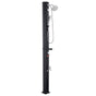 40L Solar Heated Shower, 205cm Showerhead Height Outdoor Shower, with Handheld & Foot Faucet, Hot & Cold Water Adjustment, Freestanding for Backyard Poolside Beach Pool, Black