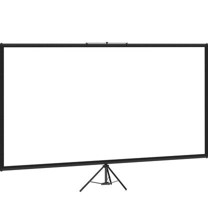 Tripod Projector Screen with Stand 70 inch 16:9 4K HD Projection Screen Stand Wrinkle-Free Height Adjustable Portable Screen for Projector Indoor & Outdoor for Movie, Home Cinema, Gaming, Office.