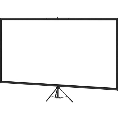 Tripod Projector Screen with Stand 70 inch 16:9 4K HD Projection Screen Stand Wrinkle-Free Height Adjustable Portable Screen for Projector Indoor & Outdoor for Movie, Home Cinema, Gaming, Office.