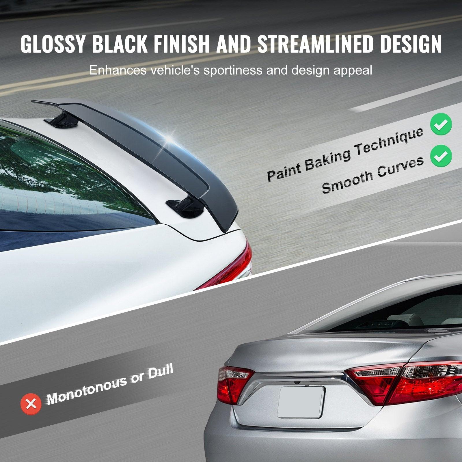 Universal Rear Spoiler 46.3'' GT Style Trunk Wing for Sedans and Coupes.