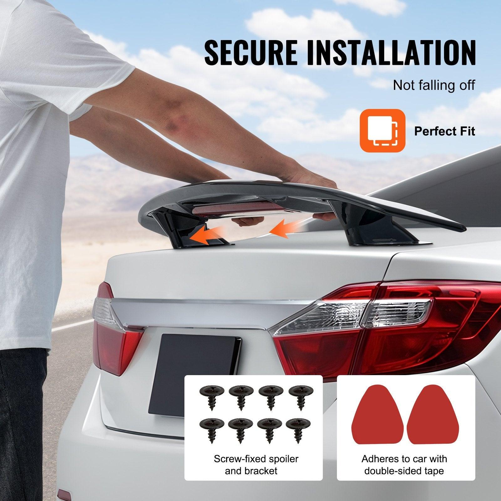 Universal Rear Spoiler 46.3'' GT Style Trunk Wing for Sedans and Coupes.