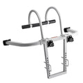 Ladder Stabilizer, 2 in 1 Extension Wall Ladder Standoff Hook, Roof Ridge Ladder Accessories Both Horizontally and Vertically, Heavy-duty Steel Rubber Grip T-Bar, Quick Access to Steep Roofs