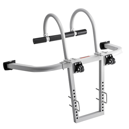Ladder Stabilizer, 2 in 1 Extension Wall Ladder Standoff Hook, Roof Ridge Ladder Accessories Both Horizontally and Vertically, Heavy-duty Steel Rubber Grip T-Bar, Quick Access to Steep Roofs
