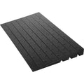 Rubber Threshold Ramp, 7.62 cm Rise Threshold Ramp Doorway, 3 Channels Cord Cover Rubber Solid Threshold Ramp, Rubber Angled Entry Rated 997.9 kg Load Capacity for Wheelchair and Scooter.