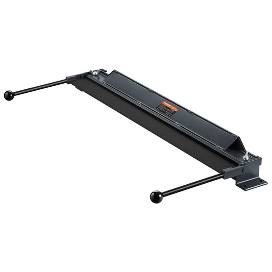 Box and Pan Brake, 910 ± 10 mm, 0-130 Degrees Sheet Metal Bending Brake, Portable Mini Metal Bender with 20 Gauge Low Carbon Steel 14 Gauge Aluminum Capacity Power Handle, for Metal Bending