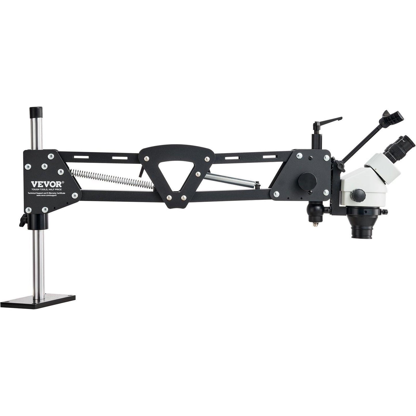 Multi-Directional Microscope with Spring Bracket, 7X-45X Magnification Jewelry Microscope, Micro Jewelry Inlaid Stand with Integrated USB Ring LED Light, Jewelers Microscope for Jewelry Inlay.
