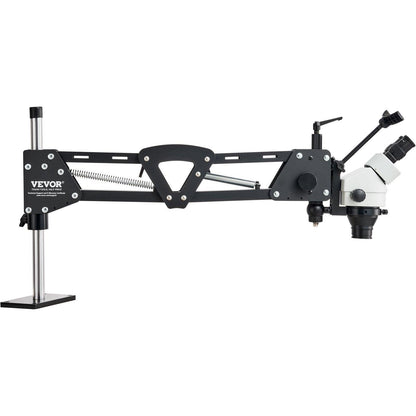 Multi-Directional Microscope with Spring Bracket, 7X-45X Magnification Jewelry Microscope, Micro Jewelry Inlaid Stand with Integrated USB Ring LED Light, Jewelers Microscope for Jewelry Inlay.