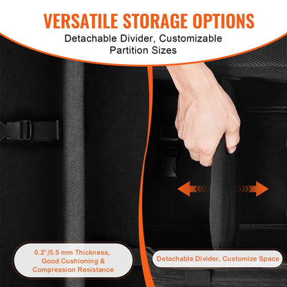 Telescope Case, 560 mm, Telescope Storage Bag with Fixed Buckles, Multi-Pocket & Detachable Divider for Telescope, Shock-Absorbent Telescope Carrying Case to Easily Secure Optical Tube & Tripod.