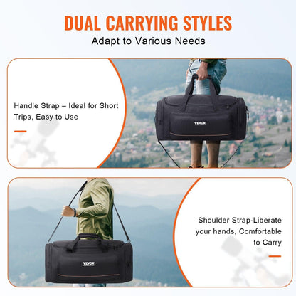 Telescope Case, 560 mm, Telescope Storage Bag with Fixed Buckles, Multi-Pocket & Detachable Divider for Telescope, Shock-Absorbent Telescope Carrying Case to Easily Secure Optical Tube & Tripod.